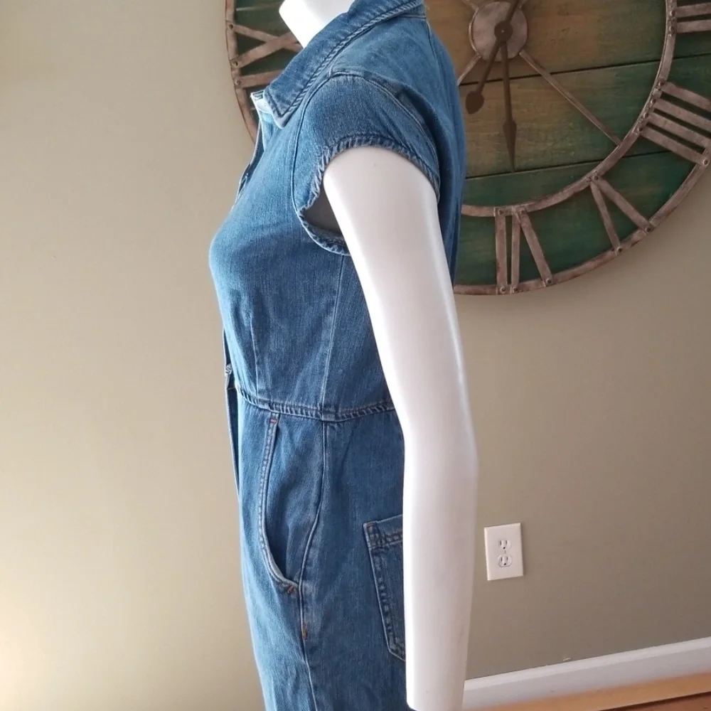 Free People Unchained Melody denim jumpsu…